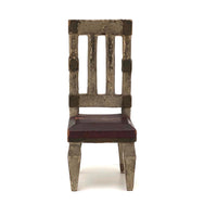 Early 20th C. Handmade Dollhouse Chair with Great Details