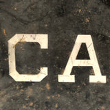 CAKE, Large Stencil Painted Tin Cake Box with Three Shelves