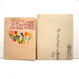 To the Dearest Mother in the World, Roberta's Completely Charming Crayoned Card with Best Lettering