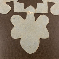 Antique Pennsylvania Quilting Template, Professionally Framed, with Nice Hand-stitched Mend
