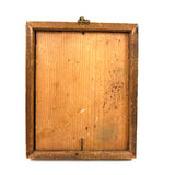 SOLD Delicately Rendered Portrait of a Young Woman in Green with Fan, Antique Watercolor in Period Frame