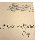 To the Dearest Mother in the World, Roberta's Completely Charming Crayoned Card with Best Lettering