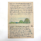 1938 German Geography Notebook with Tons of Notes and Many Hand-drawn Maps