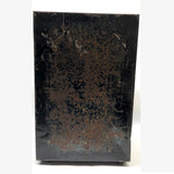 CAKE, Large Stencil Painted Tin Cake Box with Three Shelves