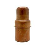 Lovely Antique Treen Apothecary Case with Original Glass Bottle and Cup