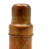 Lovely Antique Treen Apothecary Case with Original Glass Bottle and Cup