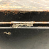 CAKE, Large Stencil Painted Tin Cake Box with Three Shelves