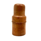 Lovely Antique Treen Apothecary Case with Original Glass Bottle and Cup