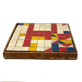 SOLD Very Best Early Color Cubes, Set of Eighty One in Original Wood Framed Box (No Lid)