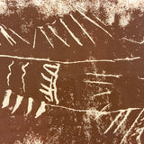 Rock Fish, Naive/Brutalist (and Very Rocky Fish-y) 1979 Intaglio Print, Signed Swift