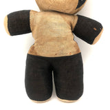 Empathetic Early Straw Stuffed Stocking Panda with Button Eyes