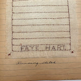 Faye Lucie Hart's Excellent Early 20th Century Sewing Book in Beautiful Condition
