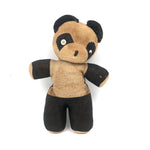 Empathetic Early Straw Stuffed Stocking Panda with Button Eyes