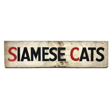 Siamese Cats! Double-sided, Hand-painted Wooden Sign