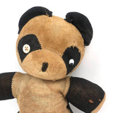 Empathetic Early Straw Stuffed Stocking Panda with Button Eyes