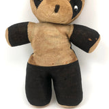 Empathetic Early Straw Stuffed Stocking Panda with Button Eyes