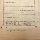 Faye Lucie Hart's Excellent Early 20th Century Sewing Book in Beautiful Condition