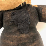 Empathetic Early Straw Stuffed Stocking Panda with Button Eyes