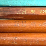 Scarce c. 1860s E. Eberhard Faber Polygrade Drawing Pencils in Original Case with Snap Closure