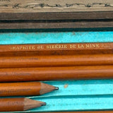 Scarce c. 1860s E. Eberhard Faber Polygrade Drawing Pencils in Original Case with Snap Closure