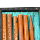 Scarce c. 1860s E. Eberhard Faber Polygrade Drawing Pencils in Original Case with Snap Closure
