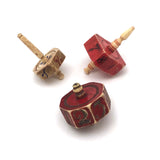 Lovely Collection of Three Early 19th C. Carved Bone Teetotem (Game Spinners)