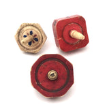 Lovely Collection of Three Early 19th C. Carved Bone Teetotem (Game Spinners)