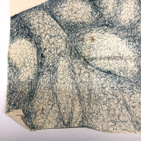 Striking Large Blue Ink Prison Drawing of "Chico" Pete J. Ortiz, May 1979, 19 Years Old