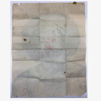 Striking Large Blue Ink Prison Drawing of "Chico" Pete J. Ortiz, May 1979, 19 Years Old