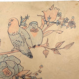 Dove with Banner and Many Birds on Reverse, 1902 James Adaire, Spring Grove PA Ink and Crayon Drawing