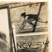SOLD Bathing Beauties, c. 1920s Snapshot of Woman with Water Circus Signage