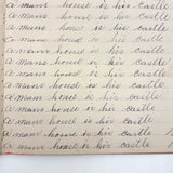 The World Revolves Around the Sun (Good Manners), c. 1890 Penmanship Notebook, Full