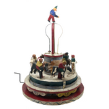 Very Tender 1952 Signed Folk Art Hand-cranked Carousel