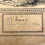 Rhoba Saunders' Very Much of the Time 1824 Penmanship Notebook, Scituate, RI