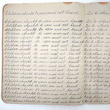 The World Revolves Around the Sun (Good Manners), c. 1890 Penmanship Notebook, Full