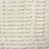 The World Revolves Around the Sun (Good Manners), c. 1890 Penmanship Notebook, Full