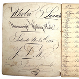 Rhoba Saunders' Very Much of the Time 1824 Penmanship Notebook, Scituate, RI