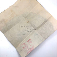 Striking Large Blue Ink Prison Drawing of "Chico" Pete J. Ortiz, May 1979, 19 Years Old