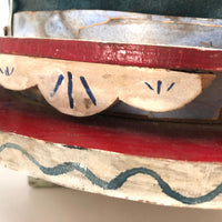 Very Tender 1952 Signed Folk Art Hand-cranked Carousel