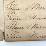Rhoba Saunders' Very Much of the Time 1824 Penmanship Notebook, Scituate, RI