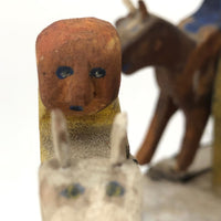 Very Tender 1952 Signed Folk Art Hand-cranked Carousel