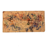 No. A1: Early Milton Bradley Watercolor Tin with Excellent Graphics, Blotter Papers, and Well Used Colors, c. 1890