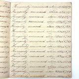 Rhoba Saunders' Very Much of the Time 1824 Penmanship Notebook, Scituate, RI