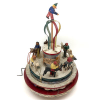 Very Tender 1952 Signed Folk Art Hand-cranked Carousel