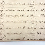 Rhoba Saunders' Very Much of the Time 1824 Penmanship Notebook, Scituate, RI