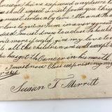 Vulgar Fractions Math Notebook with 1818 Letter from Boston