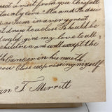 Vulgar Fractions Math Notebook with 1818 Letter from Boston