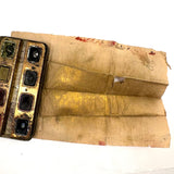 No. A1: Early Milton Bradley Watercolor Tin with Excellent Graphics, Blotter Papers, and Well Used Colors, c. 1890
