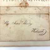 Vulgar Fractions Math Notebook with 1818 Letter from Boston