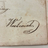 Vulgar Fractions Math Notebook with 1818 Letter from Boston